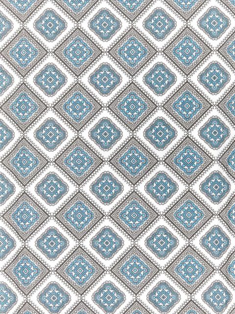 Prada geometric-pattern cotton foulard - Blue - zdjęcie produktu nr 2