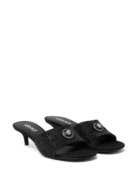 Versace 45mm Alia Medusa embellished mules - Black - zdjęcie produktu nr 2