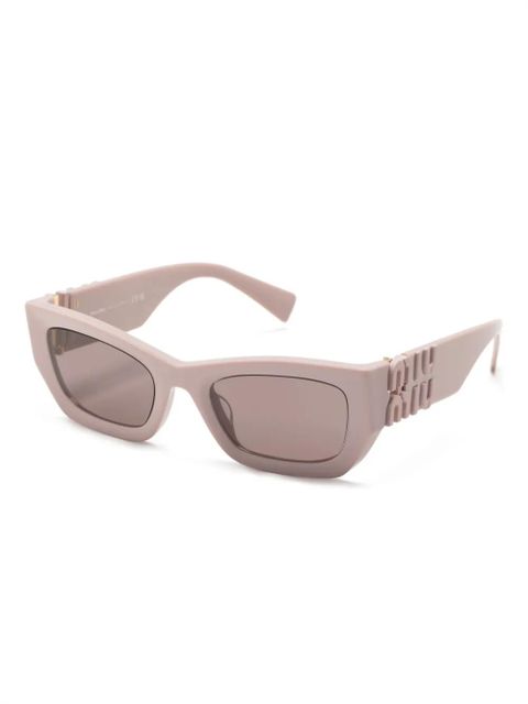 Miu Miu Eyewear Runway rectangle-frame sunglasses - Pink - zdjęcie produktu nr 2