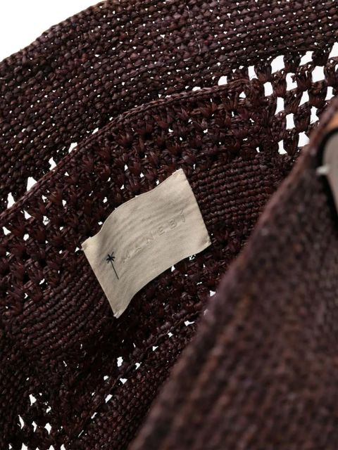 Manebi raffia shoulder bag - Brown