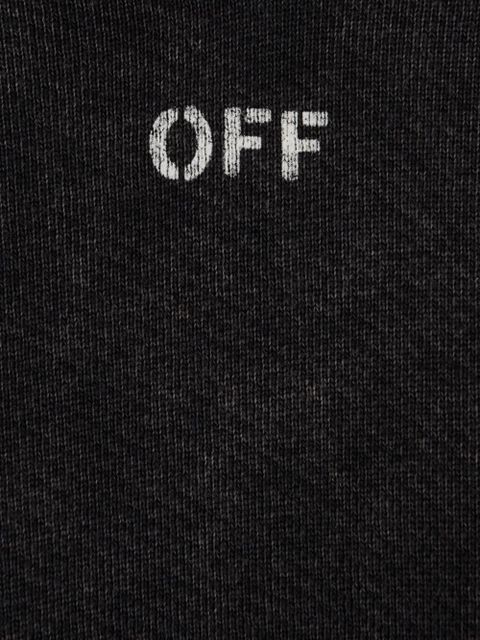 Off-White Arrows acid-wash hoodie - Grey