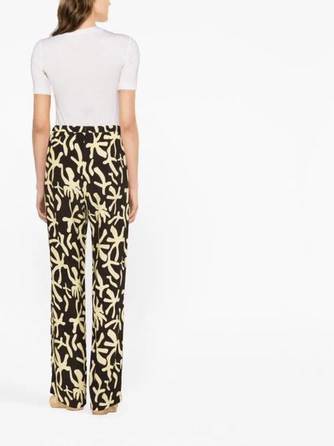 Nanushka abstract-print drawstring trousers - Black - zdjęcie produktu nr 2