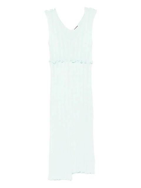 Jil Sander asymmetric midi dress - Blue - zdjęcie produktu nr 1