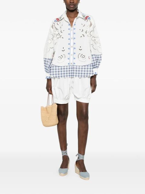 FARM Rio Richelieu embroidered broderie anglaise top - White - zdjęcie produktu nr 2