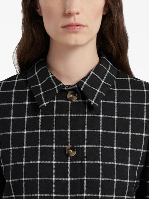 Marni checked wool jacket - Black