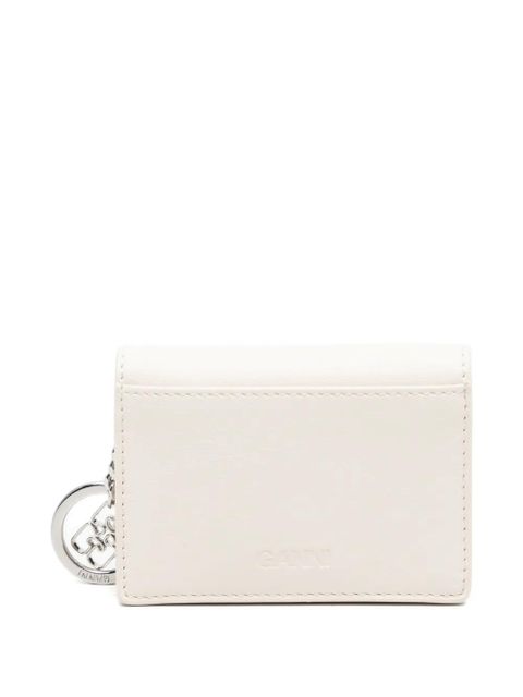 GANNI raspberry-print logo-plaque wallet - Neutrals - zdjęcie produktu nr 2