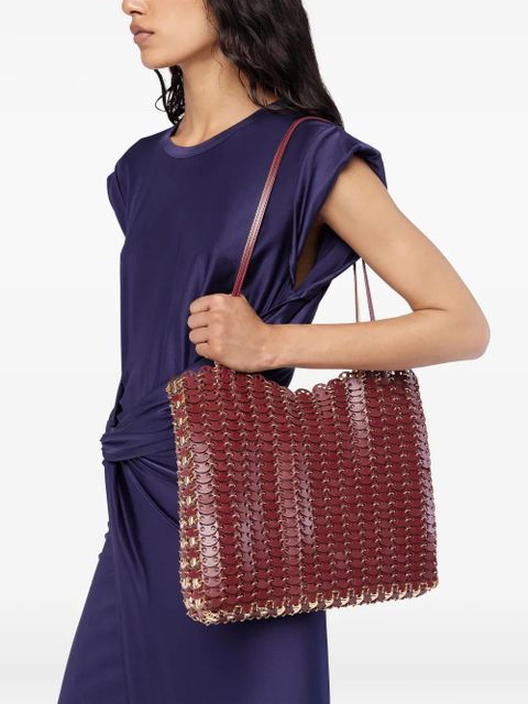 Rabanne 1969 Flip iconic discs shoulder bag - Red - zdjęcie produktu nr 2