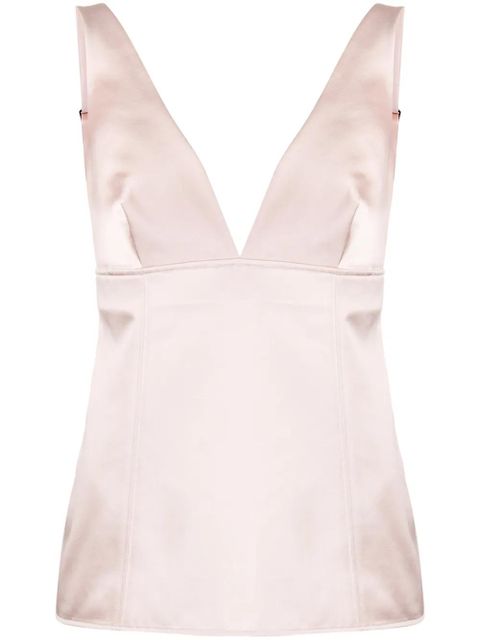 Givenchy V-neck satin top - Pink - zdjęcie produktu nr 1