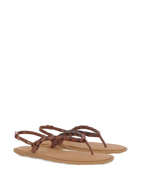 Miu Miu leather sandals - Brown - zdjęcie produktu nr 2