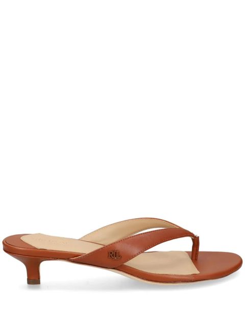 Lauren Ralph Lauren 35mm thong-style sandals - Brown - zdjęcie produktu nr 1