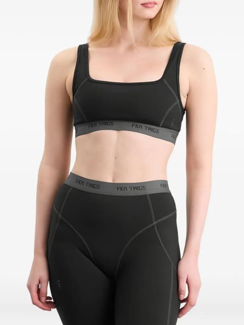 On Running square-neck sports bra - Black