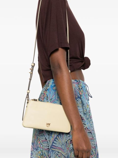 PINKO mini Double logo-plaque shoulder bag - Yellow - zdjęcie produktu nr 2