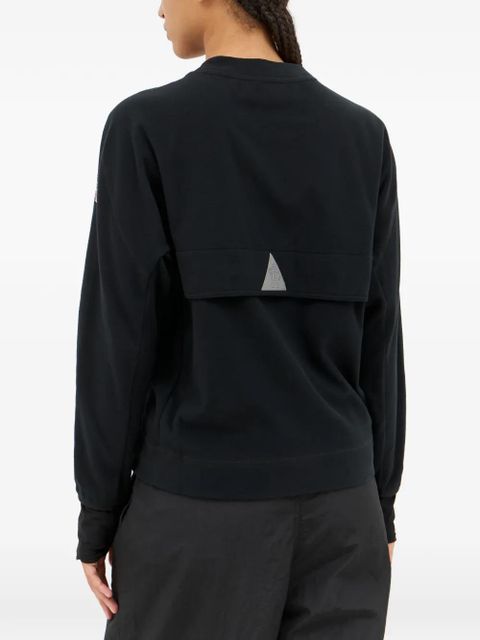 Moncler Grenoble logo-embroidered sweatshirt - Black
