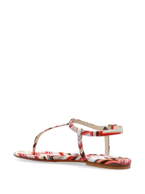 Missoni Zigzag sandals - Red