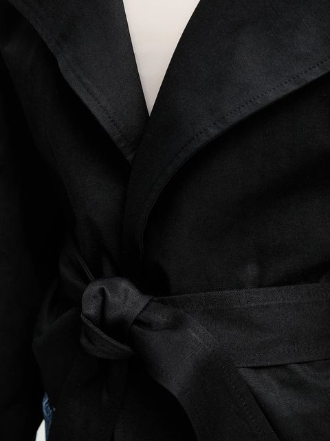 Answear.LAB kurtka kolor czarny przejściowa oversize