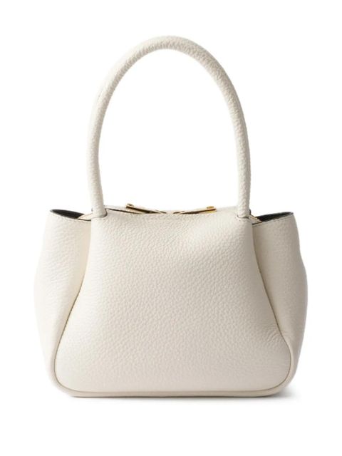 Prada mini leather tote bag - White - zdjęcie produktu nr 2