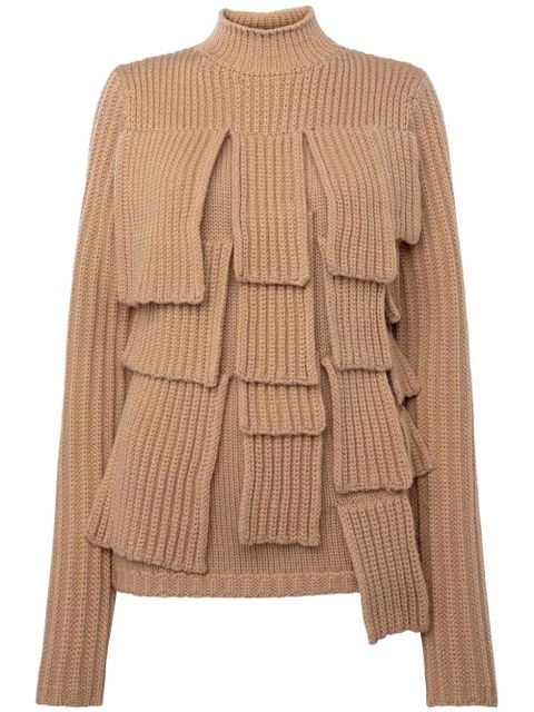 JW Anderson panelled ribbed jumper - Neutrals - zdjęcie produktu nr 1