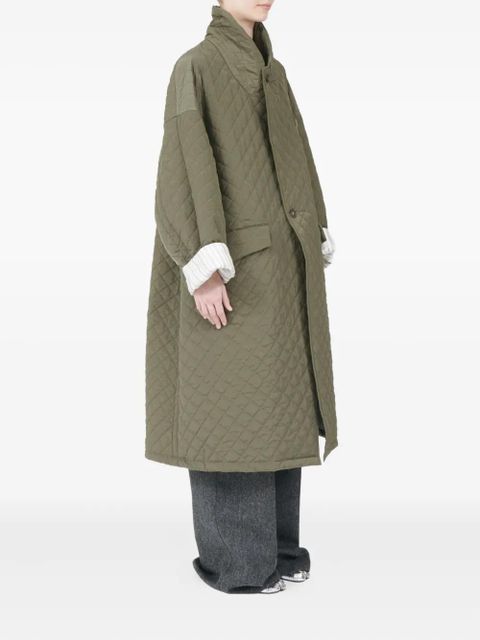 Maison Margiela quilted single-breasted coat - Green