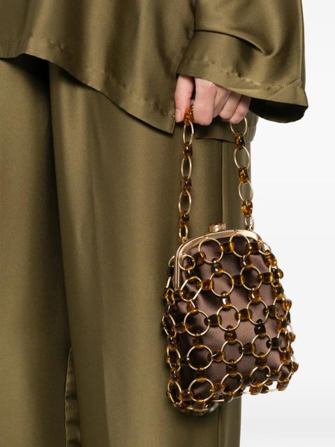 Cult Gaia Brielle chain tote bag - Brown - zdjęcie produktu nr 2