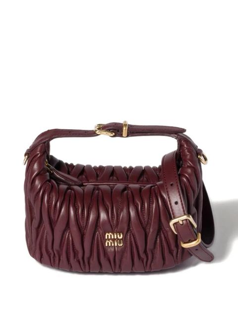 Miu Miu mini matelassé tote bag - Red