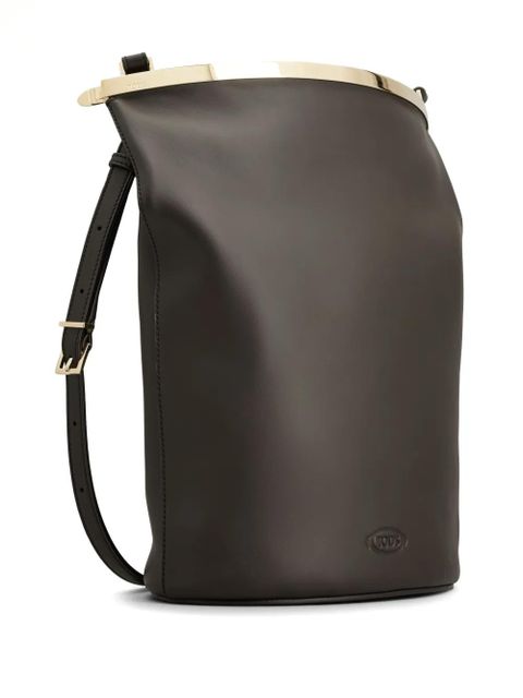 Tod's leather bucket bag - Brown