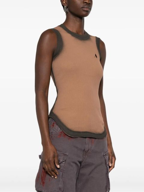 The Attico Reese tank top - Brown