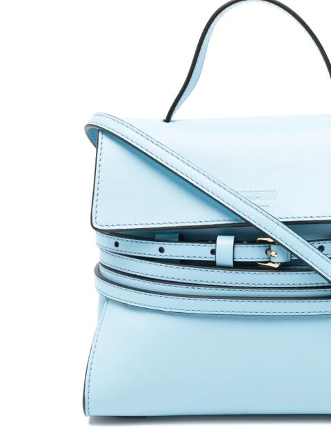 Moschino buckle-strap mini bag - Blue