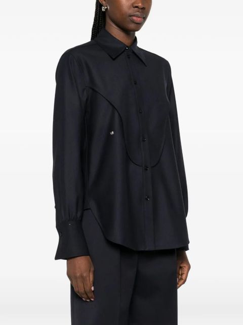 Victoria Beckham yoke top - Blue