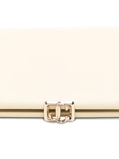 Jimmy Choo Skylar clasp chain clutch bag - Neutrals