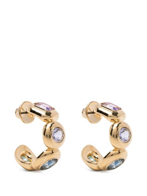 Swarovski Gema hoop earrings - Gold - zdjęcie produktu nr 1