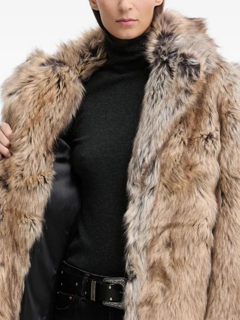 Zadig&Voltaire Faune faux fur coat - Neutrals