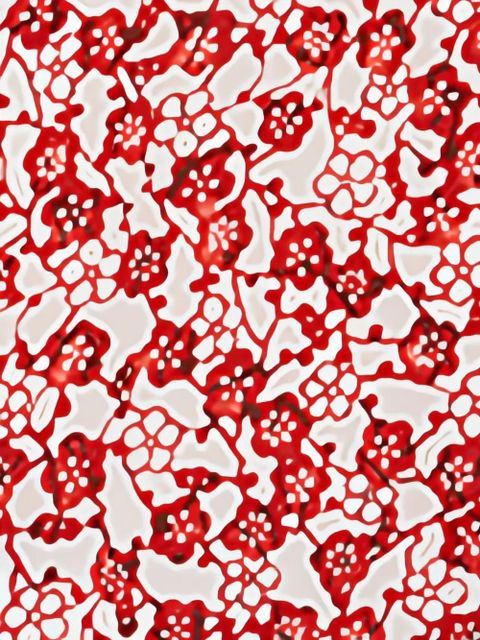 ISABEL MARANT Sicilya ruffled floral swimsuit - Red - zdjęcie produktu nr 2