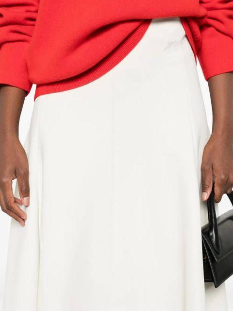 Jacquemus flared midi skirt - White