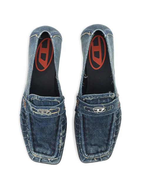 Diesel D-Amber logo-embellishment pumps - Blue