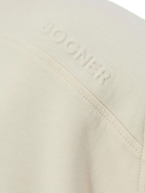 BOGNER Chloe embossed crewneck sweatshirt - Neutrals
