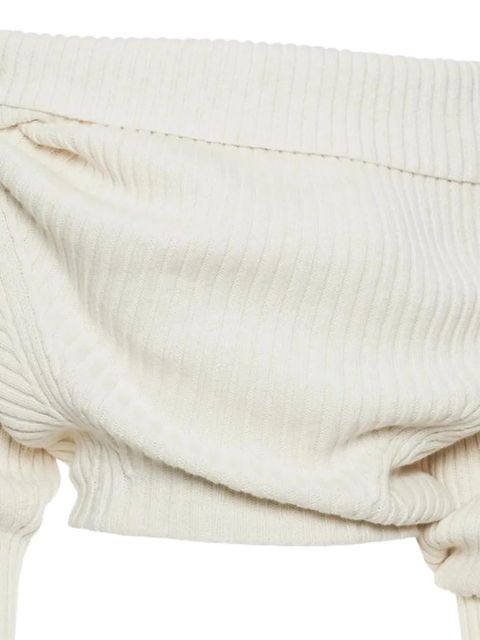 A.W.A.K.E. Mode rib button sweater - Neutrals