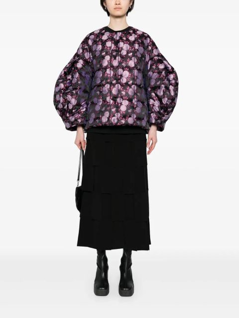 Comme Des Garçons floral detail puffer jacket - Black - zdjęcie produktu nr 2