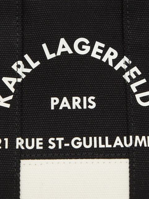 Karl Lagerfeld torebka bawełniana K/RSG kolor czarny A3W50027