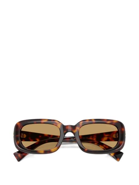 Miu Miu Eyewear Rêverie rectangle sunglasses - Brown