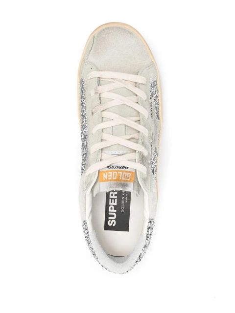 Golden Goose Super-Star glitter-detail sneakers - Neutrals