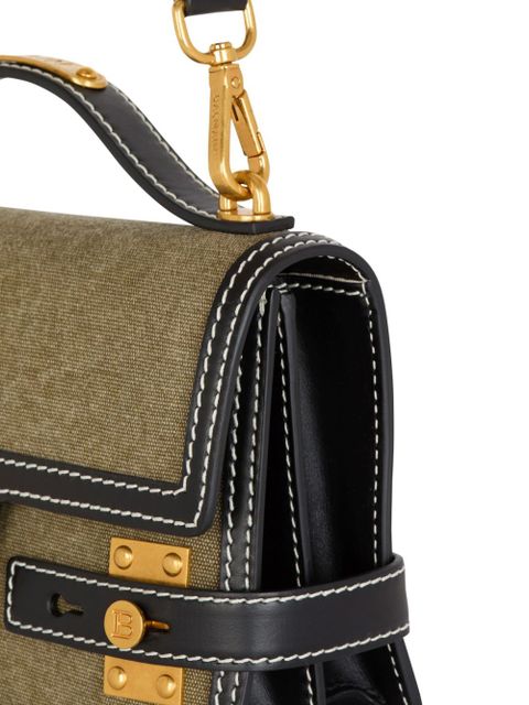 Balmain B-Buzz 24 canvas shoulder bag - Green