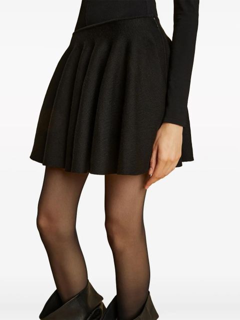 KHAITE The Ulli knitted miniskirt - Black