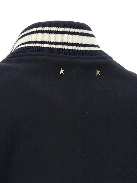 Golden Goose Dirce logo-embroidered bomber jacket - Blue