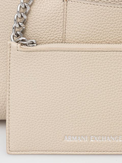 Armani Exchange torebka kolor beżowy XW001211 AF15625