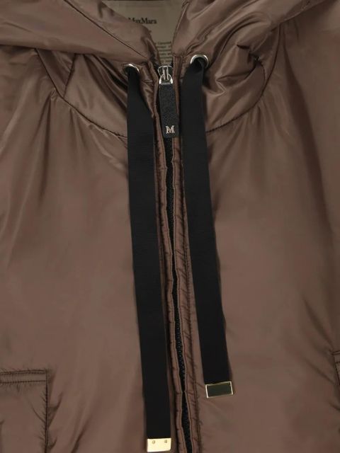 Max Mara hooded zip-up gilet - Brown
