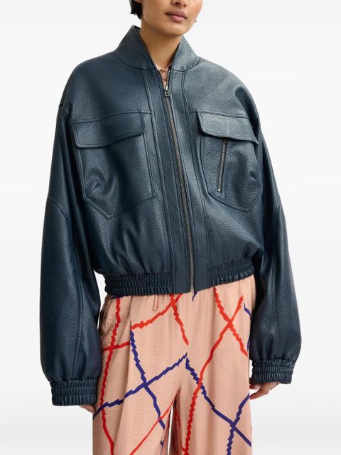 Essentiel Antwerp zip-up jacket - Blue