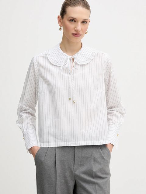 Barbour bluzka bawełniana Avery damska kolor biały wzorzysta LSH1724 - zdjęcie produktu nr 1