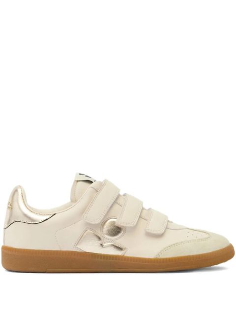 ISABEL MARANT Beth leather sneakers - Neutrals - zdjęcie produktu nr 1