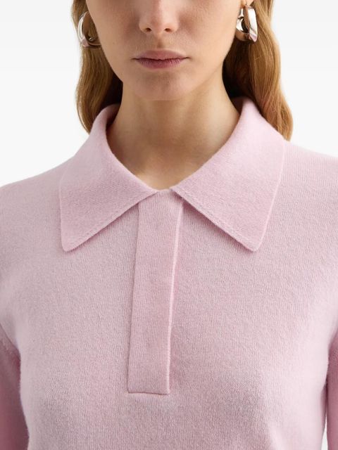 Jil Sander wool polo sweater - Pink