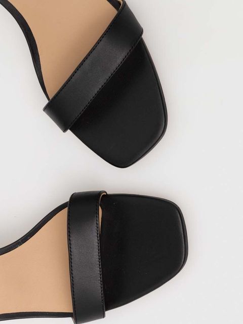 Lauren Ralph Lauren sandały skórzane Logan kolor czarny 802927949001